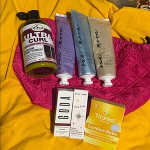 Lancôme Pink Quilted Bag + GODA Perfume & Grace & Stella Eye Cream